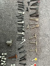 Lego Job lot x60 shovel/spade/pick axe/cups/spanner/guns/drill-black/white/grey
