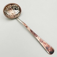RARE SUGAR SIFTER SPOON OLD SHEFFIELD PLATE GEORGE III c1790 15cm