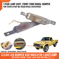 Pair Clear Front Bumper