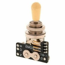 EMG-3POS-Toggle 3 Position Gibson Style Pickup Switch Ivory, Solderless B289VI