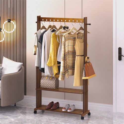 Movable solid wood clothes - xl,