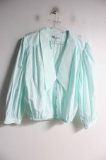 Zara Womens Low Collar Puff