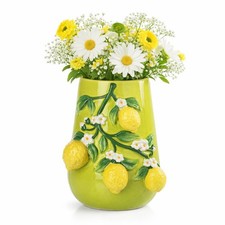 Italian Lemon Vase Ceramic