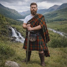 Scottish great kilt - tartan, –