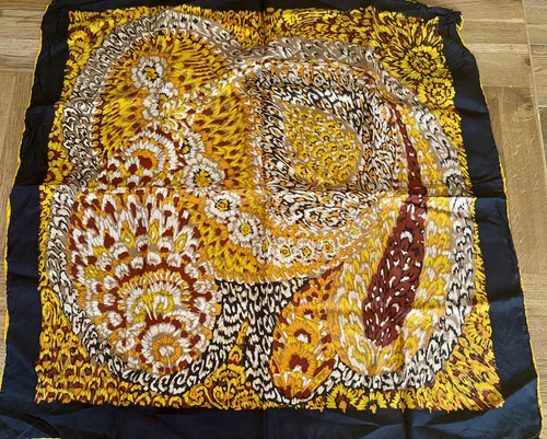 Vintage floral leopard silky