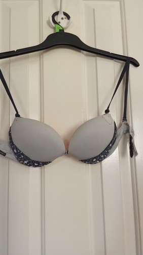 Playboy silver padded bra with