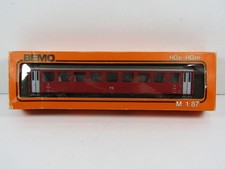 BEMO 3266 - BOGIE 2ND CLASS COACH - FO RED LIVERY - VG BOXED COND - HOm GAUGE