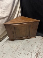 Antique Mahogany Small Corner Cupboard Cabinet 