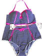NEW FLOOZIE Blue Pink Bikini