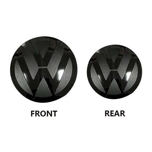 2pcs black badges - front, &