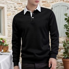 Mens Rugby Shirt Long Sleeve