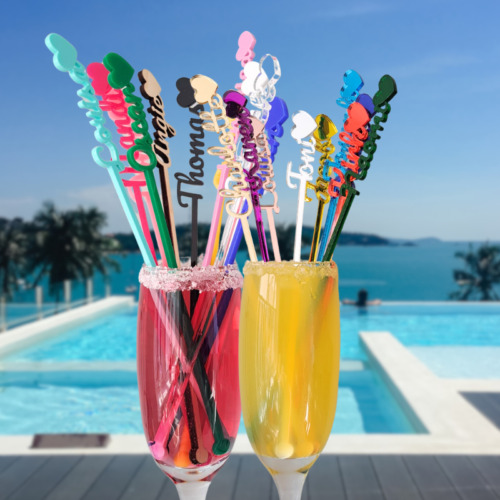 Personalised swizzle sticks - swizzle,