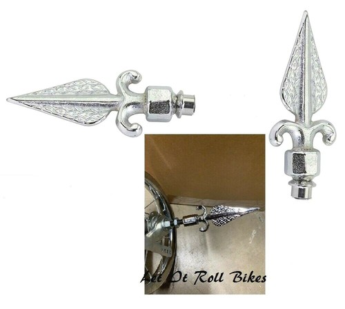 Arrow chrome bicycle axle - chrome,