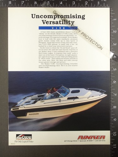 1989 advertisement for - 1989, rinker
