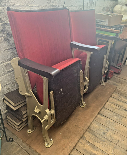 Vintage cinema seats - seats, folding