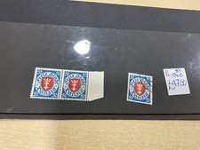 German Danzig stamp mi  296 single used pair MNH Mint Never Hinged #188