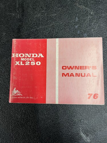 1976 honda 250 original - xl,
