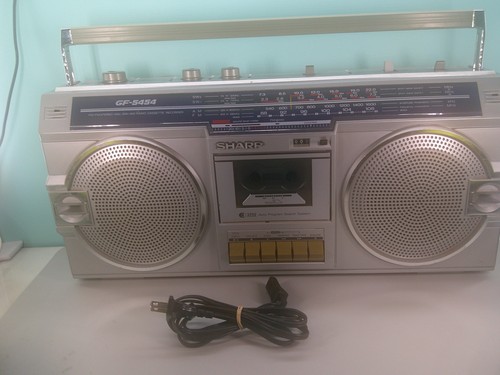 Vintage sharp gf5454 boombox - e,