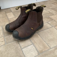 Dewalt Leather Pull On Safety  Boots Size Uk 7