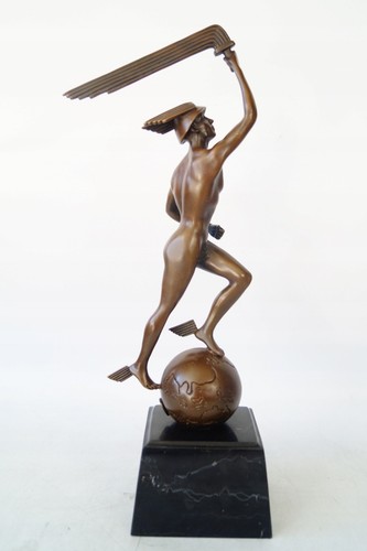 Bronze mercury sculpture - mercury,