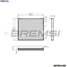 FILTER CABIN AIR FC0917C FOR