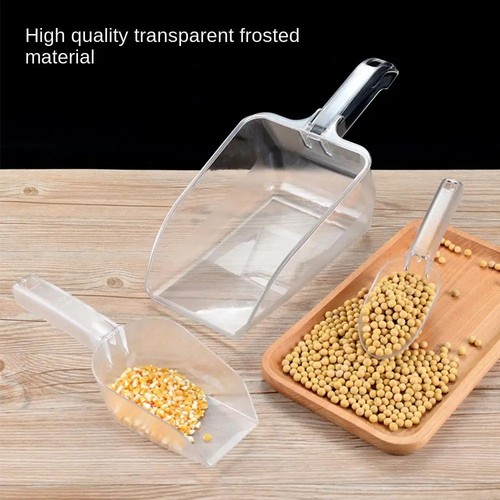 Plastic ice scoops transparent - scoops,