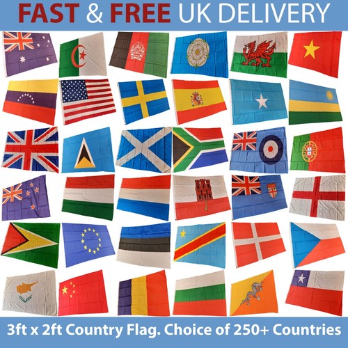 World country flag - 3ft, 2ft