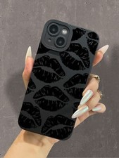 New Lips Design Black Phone
