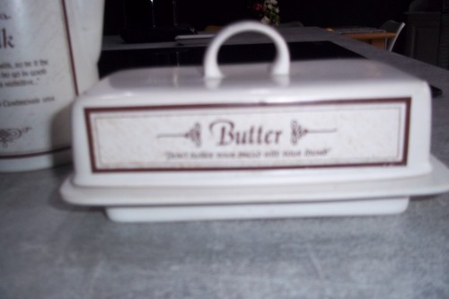 Dunoon butter dish with - , lid