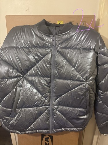 Shiny sliver bomber jacket - bomber,