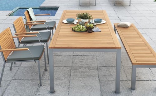 Grade solid teak stainless - a,