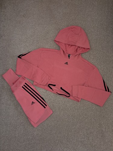 Adidas pink tracksuit women - pink,