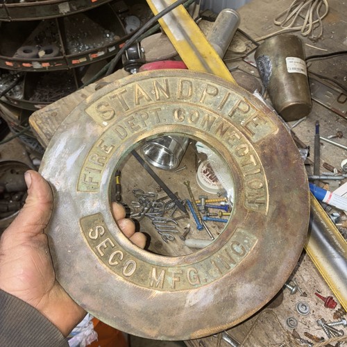 Vintage brass standpipe fire - vintage,