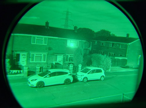 Night vision image intensified - vision,