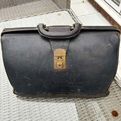 Vintage black leather doctors - ,