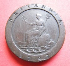 A 1797 'cartwheel' twopence