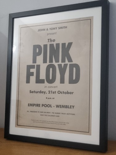 Pink floyd original framed - pink,