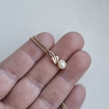 9ct Rose Yellow Gold Hallmarked Clogau Tree Of Life Pearl Necklace 18” 4.1g