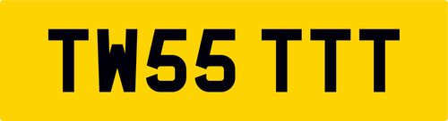 Twist personalised car - personalised, reg