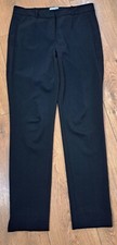 Jigsaw straight leg black wool mix dress trousers womens size 10