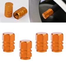 Orange 4pcs Car Tire Tyre Rim