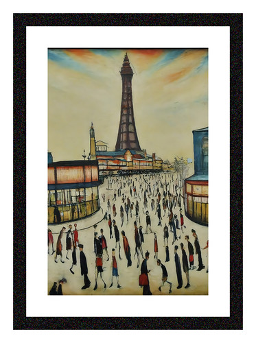 Blackpool tower framed giclée - tower,