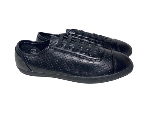 Ladies black flat - ladies, pu