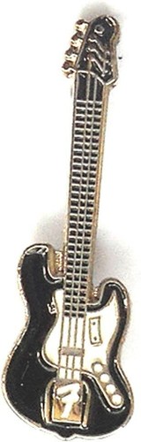 Black electric guitar - black,
