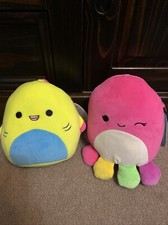 New Squishmallow Sea Bundle Gilberto And Lasla Shark Octopus