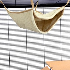 Ferret Chinchilla Giant Double Bunkbed Hammock Bed Toy House Luxury Cream