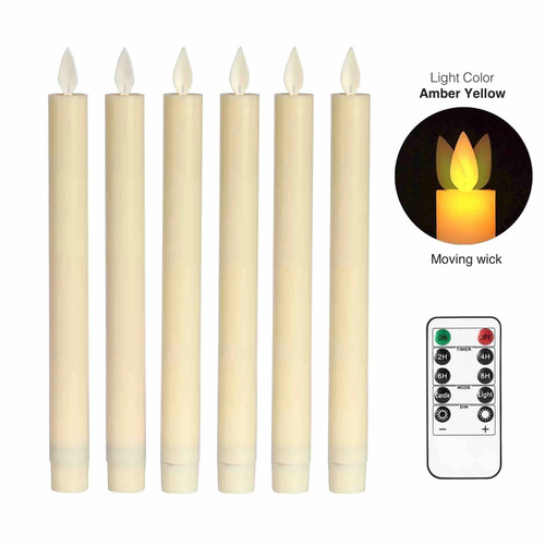 Moving flame taper candles - moving,