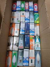 30 CANDLE  BULBS MAINLY BC. 40W AND 60W  DIMMIBLE BC/SBS/ES/SES (NOT LED) lot3