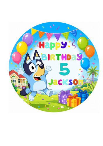 Bluey character edible cake