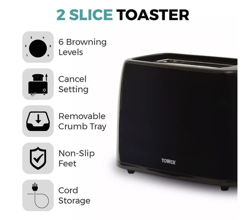 Tower pt20087blk black - 🇬🇧tower,